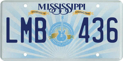 MS license plate LMB436