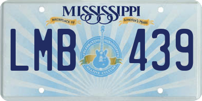 MS license plate LMB439