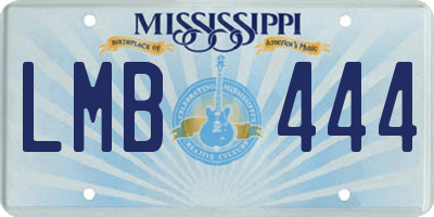 MS license plate LMB444