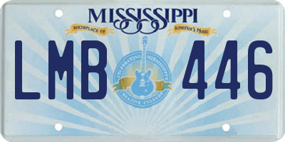 MS license plate LMB446
