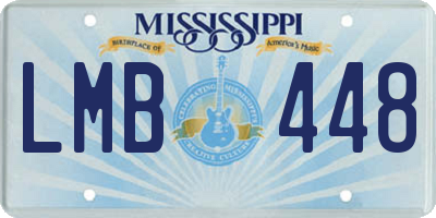 MS license plate LMB448