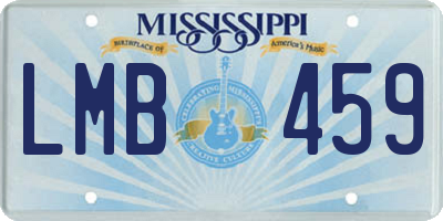 MS license plate LMB459