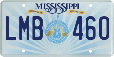 MS license plate LMB460