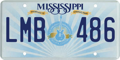 MS license plate LMB486