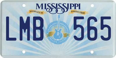 MS license plate LMB565