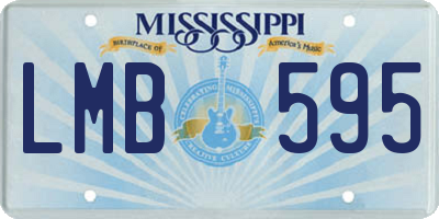 MS license plate LMB595