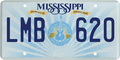 MS license plate LMB620