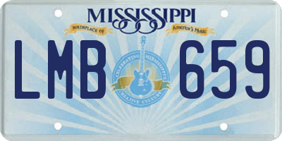 MS license plate LMB659