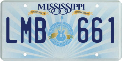 MS license plate LMB661