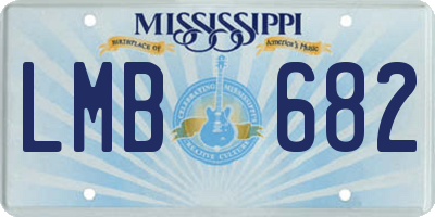 MS license plate LMB682