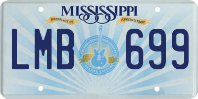 MS license plate LMB699