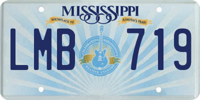 MS license plate LMB719