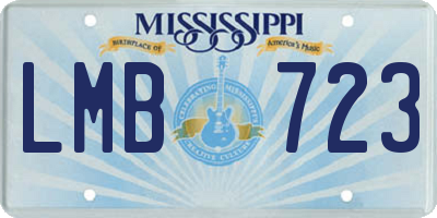 MS license plate LMB723