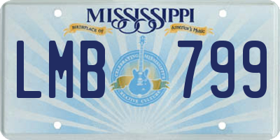 MS license plate LMB799