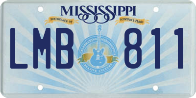 MS license plate LMB811