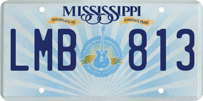 MS license plate LMB813