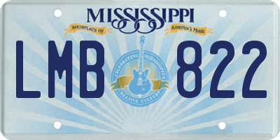 MS license plate LMB822