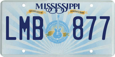 MS license plate LMB877
