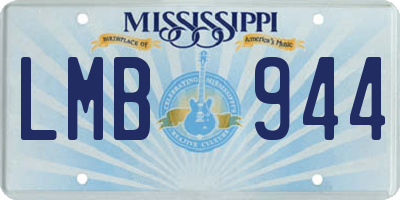 MS license plate LMB944