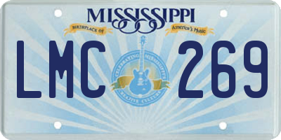 MS license plate LMC269
