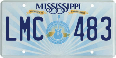 MS license plate LMC483