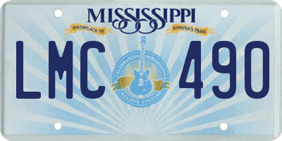 MS license plate LMC490