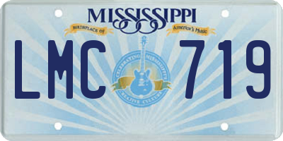 MS license plate LMC719