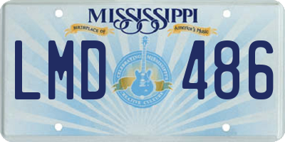 MS license plate LMD486