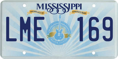 MS license plate LME169