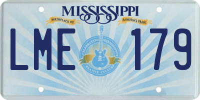 MS license plate LME179
