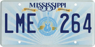 MS license plate LME264
