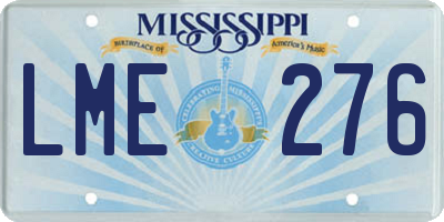 MS license plate LME276