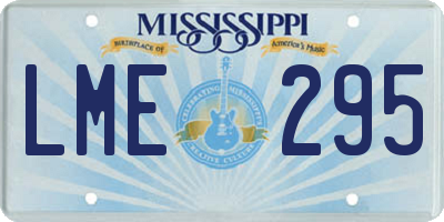MS license plate LME295