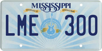MS license plate LME300