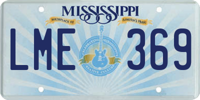 MS license plate LME369