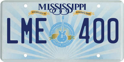 MS license plate LME400