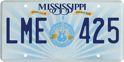 MS license plate LME425