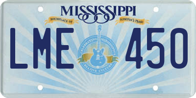 MS license plate LME450