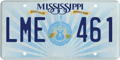 MS license plate LME461