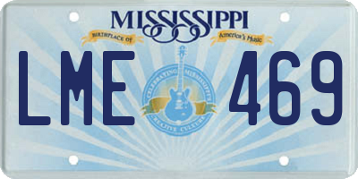 MS license plate LME469