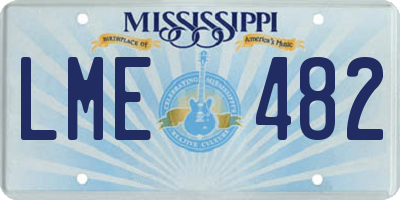 MS license plate LME482