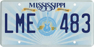 MS license plate LME483