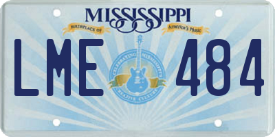 MS license plate LME484