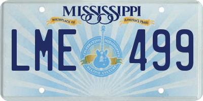 MS license plate LME499