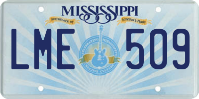 MS license plate LME509