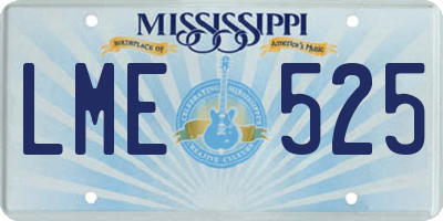 MS license plate LME525