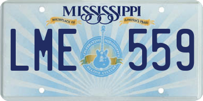 MS license plate LME559