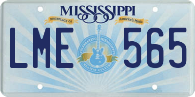 MS license plate LME565
