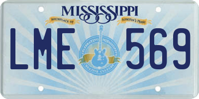 MS license plate LME569