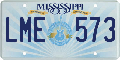 MS license plate LME573